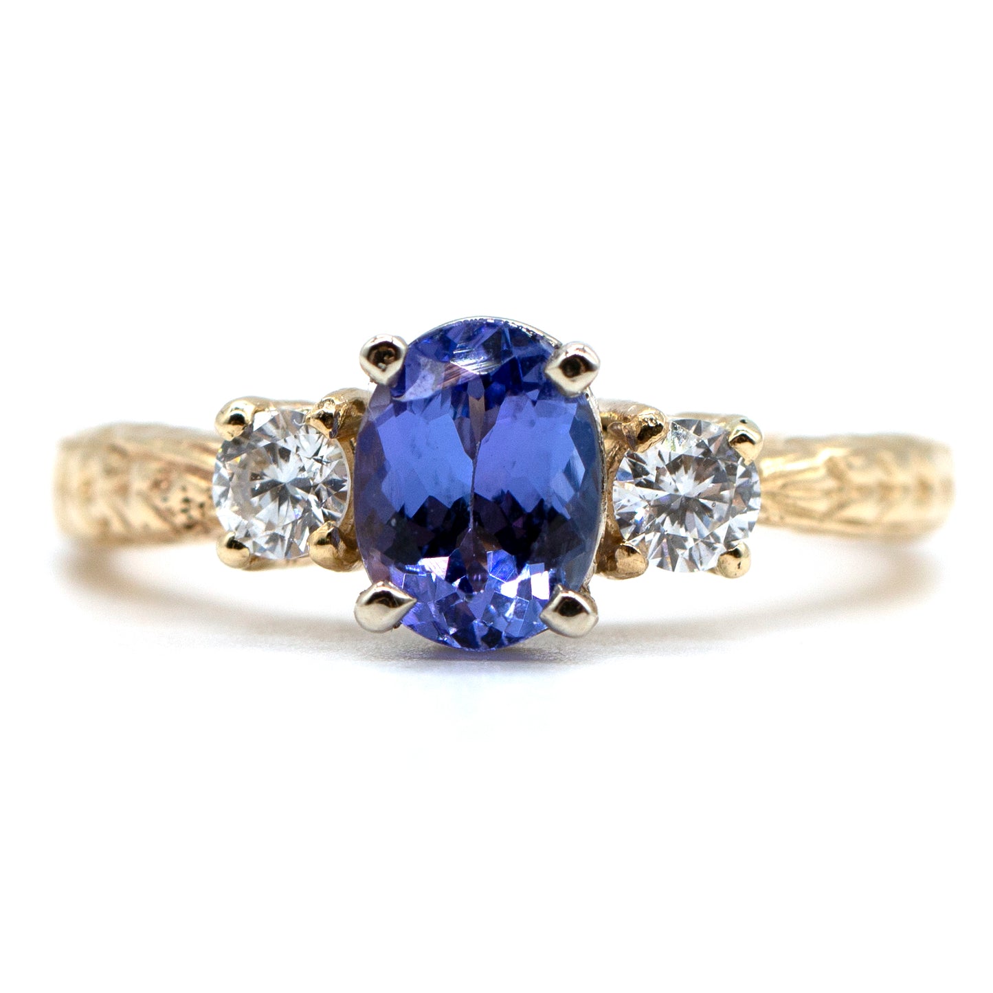 14KY 1.36ct Tanzanite/ .38cttw Diamond Ring