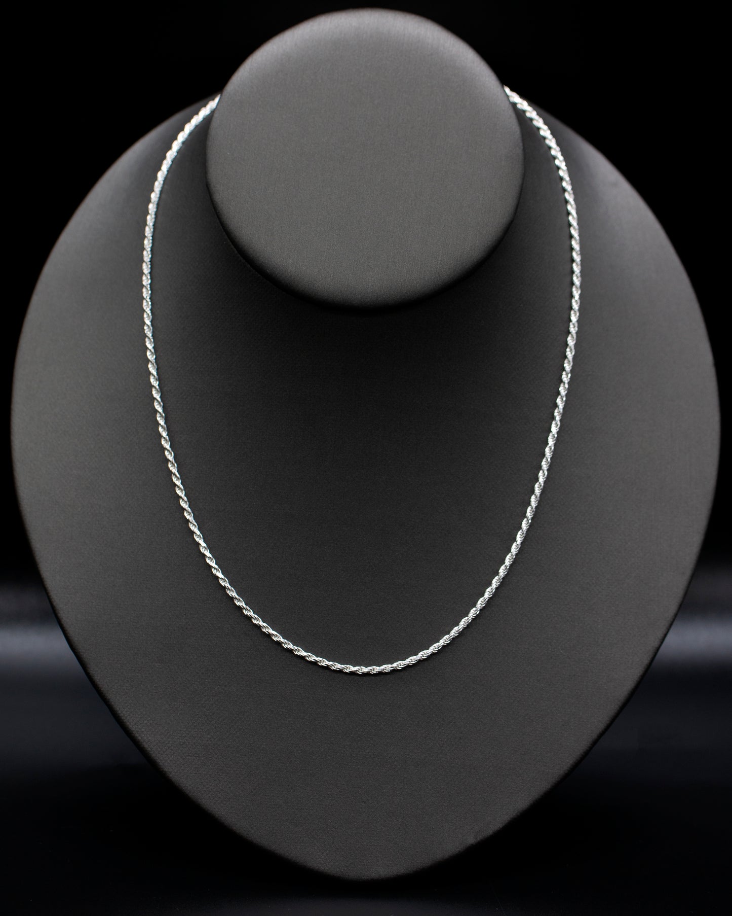 Sterling Silver 2mm 5.9g 18inch Rope Necklace