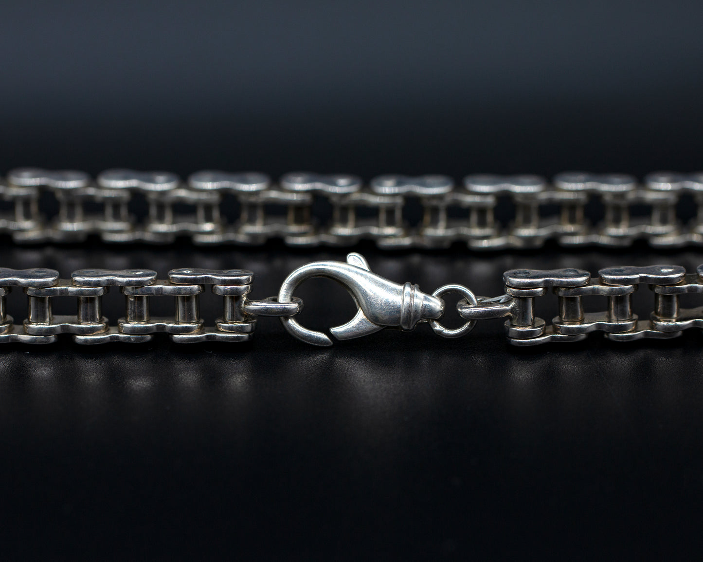 Sterling Silver 96g Bike Chain Necklace