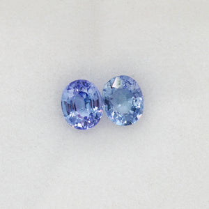 Pair .75ctw Tanzanite Oval Loose