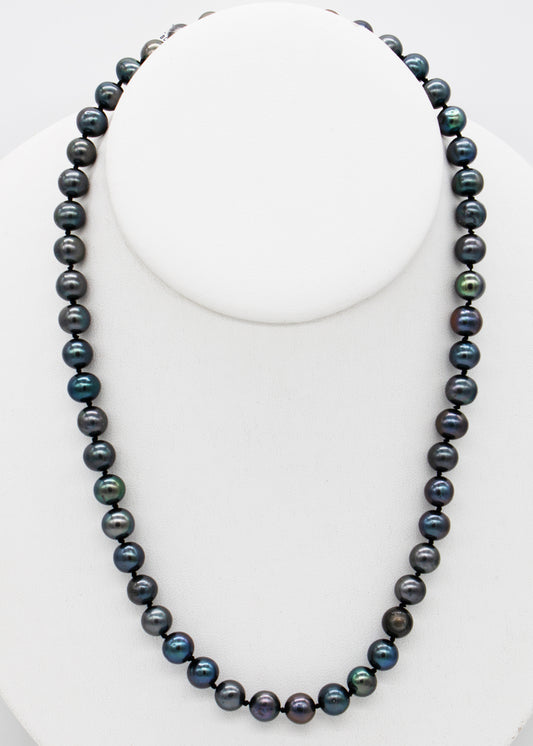14KT 19inch Peacock Pearl Necklace