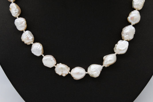 Sterling Silver 18inch Pearl Necklace