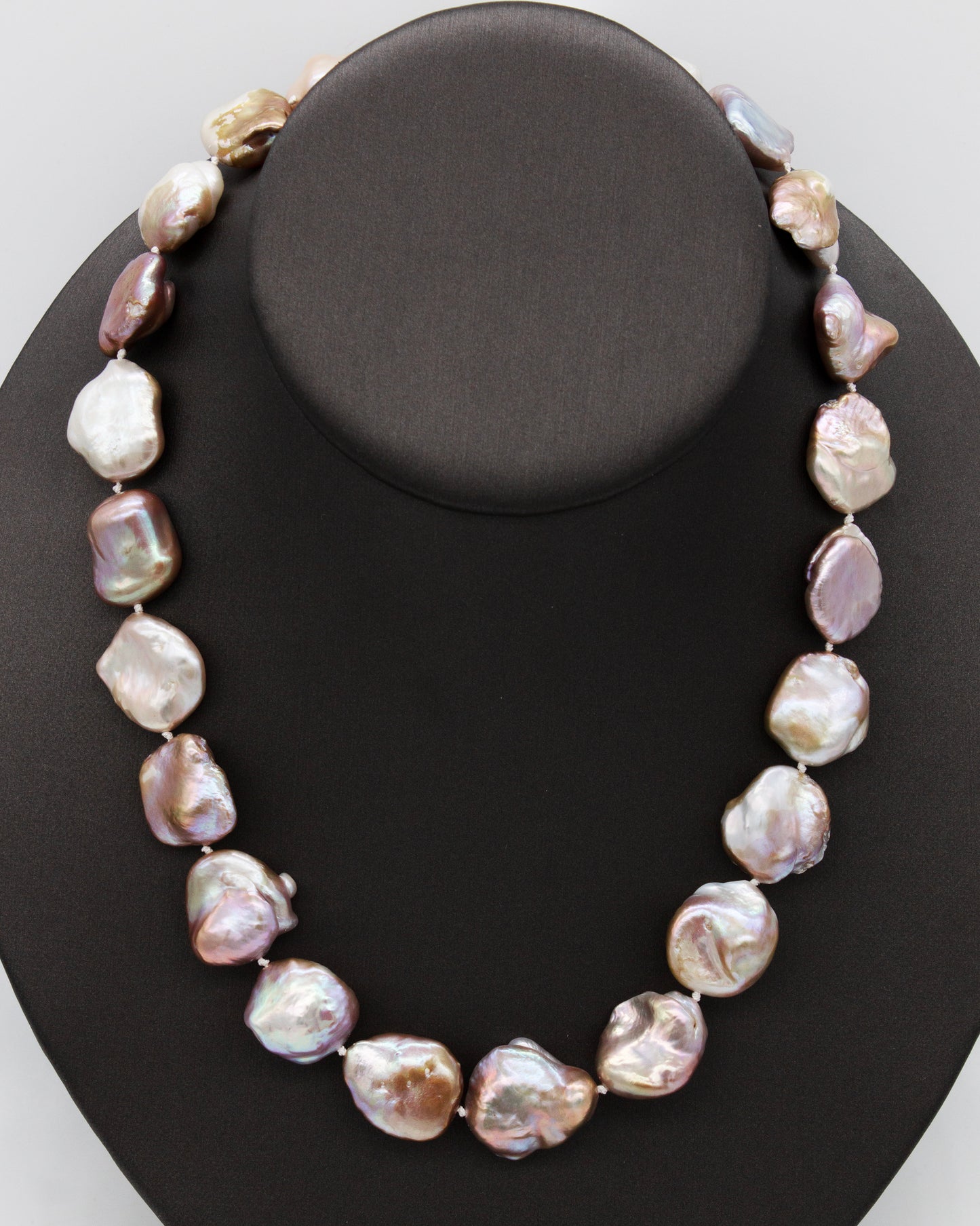 14K Yellow Gold 18inch Baroque Freshwater Pearl Necklace