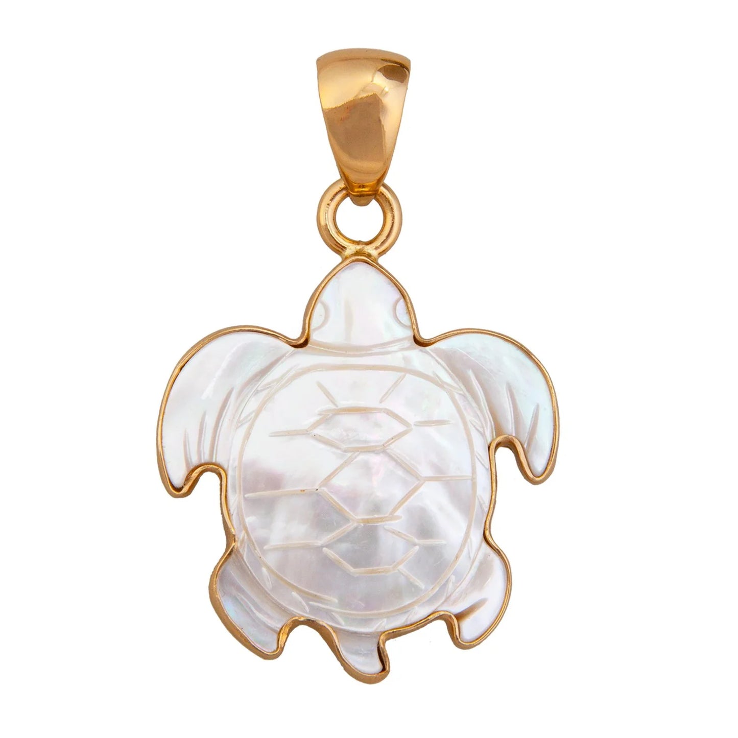 SSilver Alchemia Mother of Pearl Sea Turtle Pendant