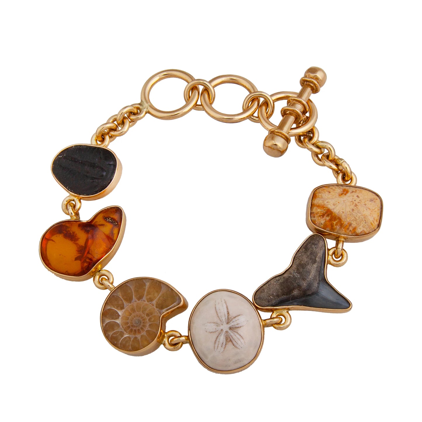 Ssilver Alchemia Small Multi-Fossil Bracelet