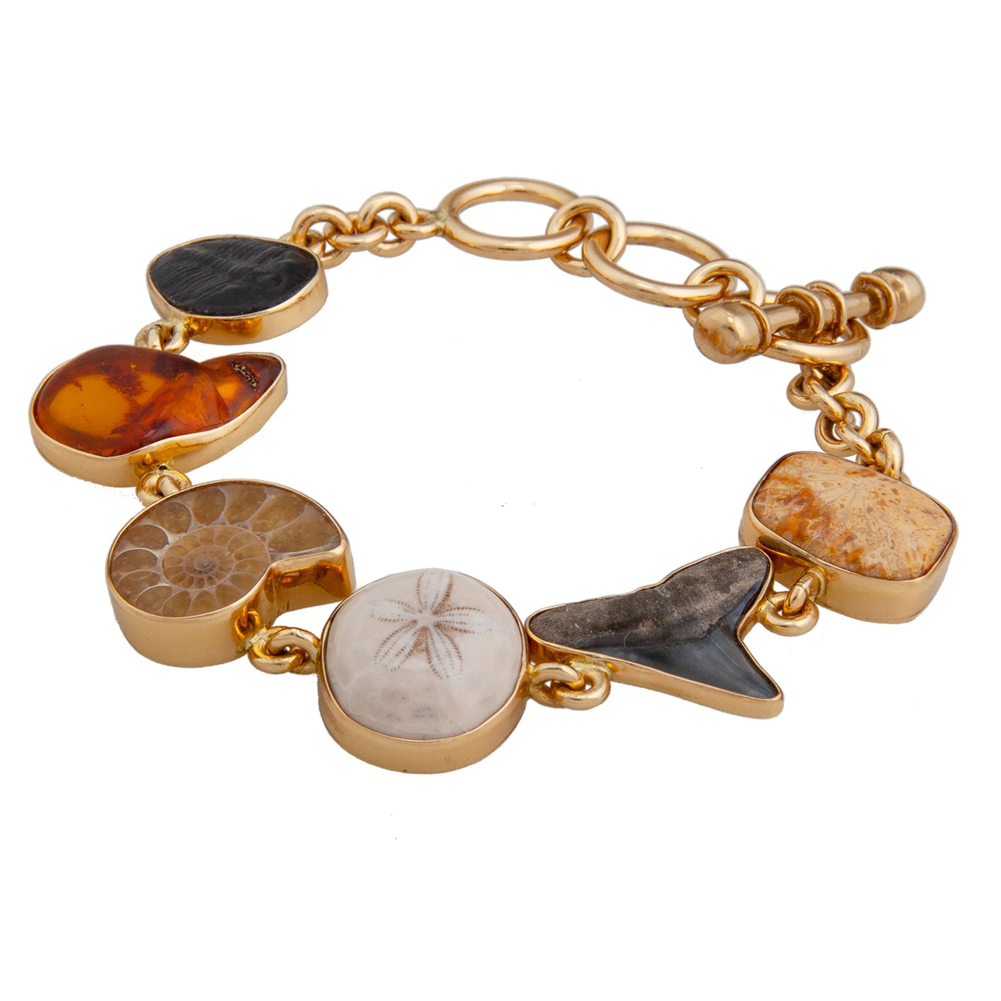 Ssilver Alchemia Small Multi-Fossil Bracelet