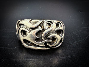 Sterling silver 33.9g Flame Ring
