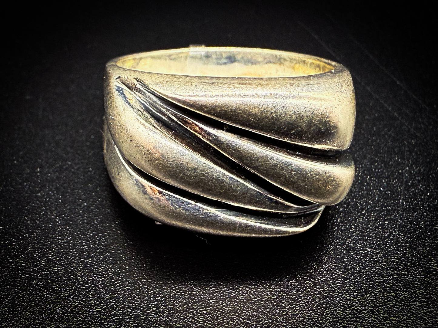 Sterling silver 15.0g Wave Band Ring