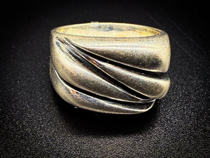 Sterling silver 15.0g Wave Band Ring