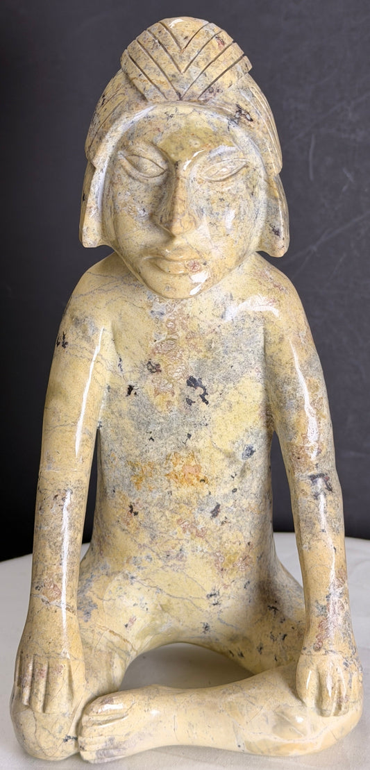 Vintage 20th century reproduction inspired by Mesoamerican/African Tribal Sculpture