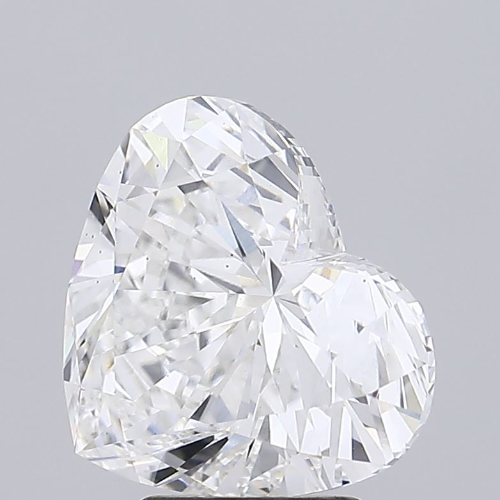 5.26ct Heart Shape VS1 F 10.47 x 12.00 x 7.19mm LG Diamond w/ IGI