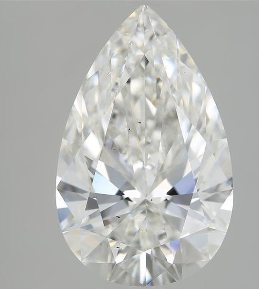 5.09ct Pear Shape VS2 F 15.58 x 9.76 x 5.81mm LG Diamond w/ IGI