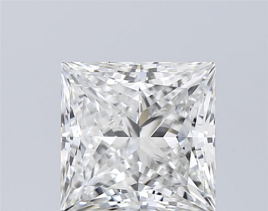 2.56ct Princess VS1 E 7.29 x 7.19 x 5.22mm LG Diamond w/ IGI