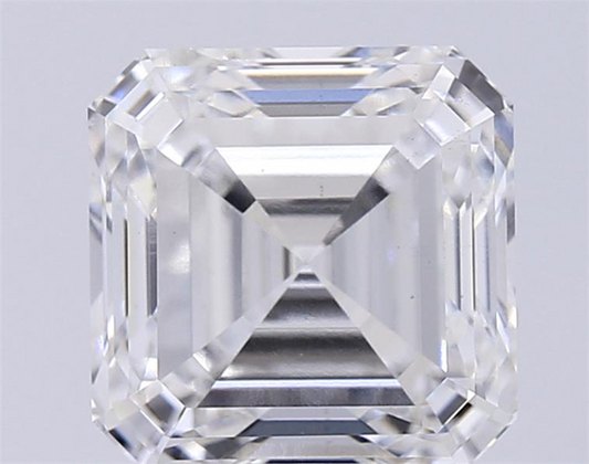 3.02ct Asscher VS1 D 8.02 x 7.65 x 5.09mm LG Diamond w/ IGI