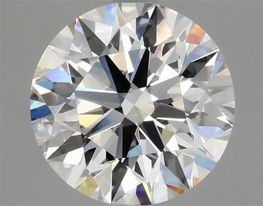 2.97ct Round VVS2 F 9.19 x 9.12 x 5.73mm LG Diamond w/ IGI