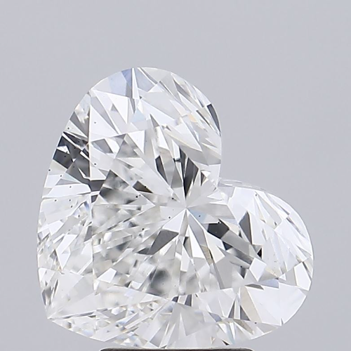 4.58ct Heart Shape VS1 D 9.88 x 11.34 x 6.82mm LG Diamond w/ IGI