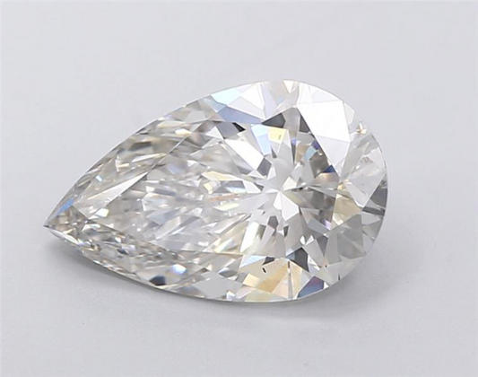 3.57ct Pear Shape VS1 H 13.64 x 8.51 x 5.29mm LG Diamond w/ IGI