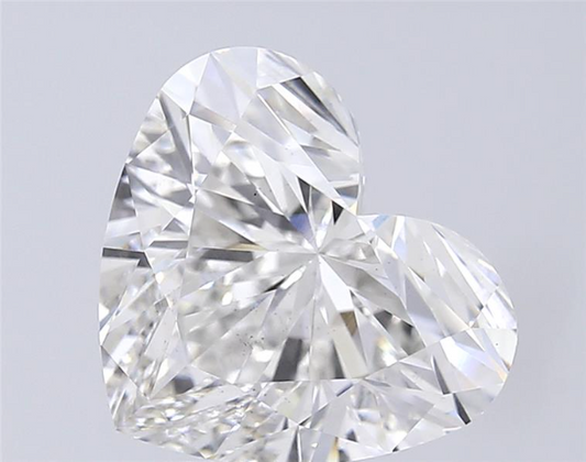 2.57ct Heart Shape VS1 D 8.32 x 9.35 x 5.66mm LG Diamond w/ IGI