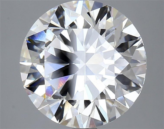 4.76ct Round VS1 F 10.99 x 10.88 x 6.55mm LG Diamond w/ IGI