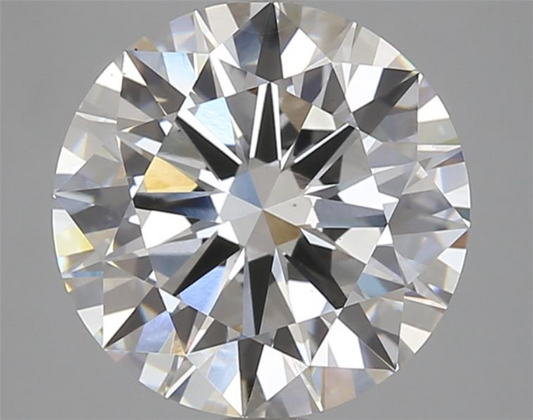 4.53ct Round VS1 F 10.78 x 10.70 x 6.40mm LG Diamond w/ IGI