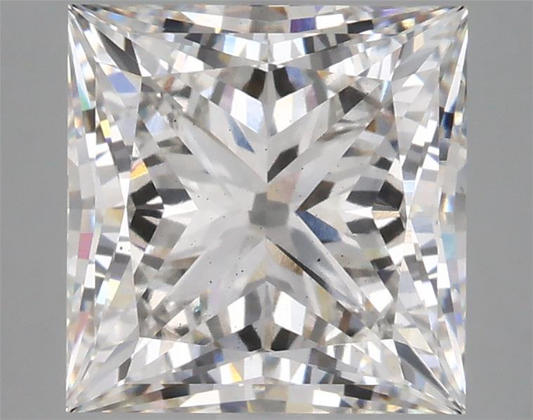 4.51ct Princess VS2 G 9.19 x 9.00 x 6.20mm LG Diamond w/ IGI