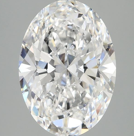 3.74ct Oval E VS1 12.66 x 8.90 x 5.30 LG Loose Diamond w/IGI