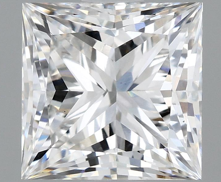 3.93ct Princess E VS1 8.63 x 8.48 x 6.08 LG Loose Diamond w/IGI