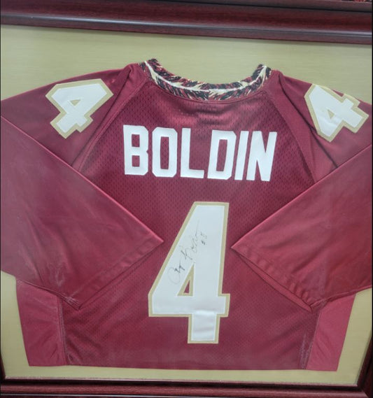 Anquan Boldin #4 Signed & Framed Jersey