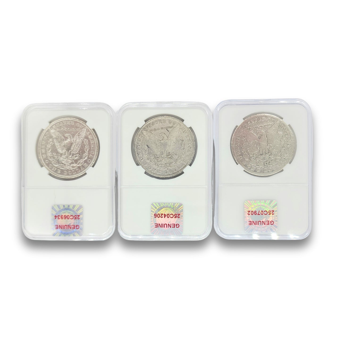 3PC 1881-1883 Mixed Mint $1 Morgan Silver Dollar Set