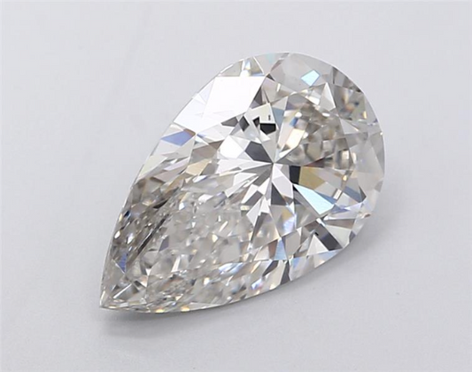 4.01ct Pear Shape VS2 G 13.38 x 8.69 x 5.63mm LG Diamond w/ IGI