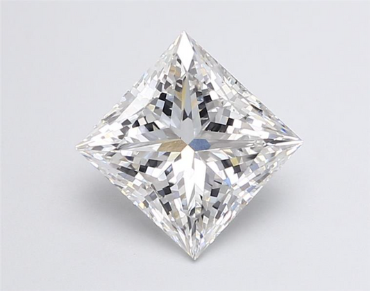 4.01ct Princess VVS2 E 8.83 x 8.61 x 5.95mm LG Diamond w/ IGI