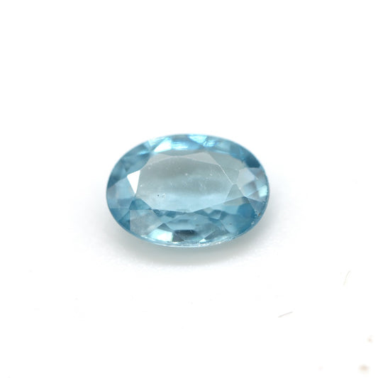 1.02ct AVG Blue Zircon Oval Loose Stone