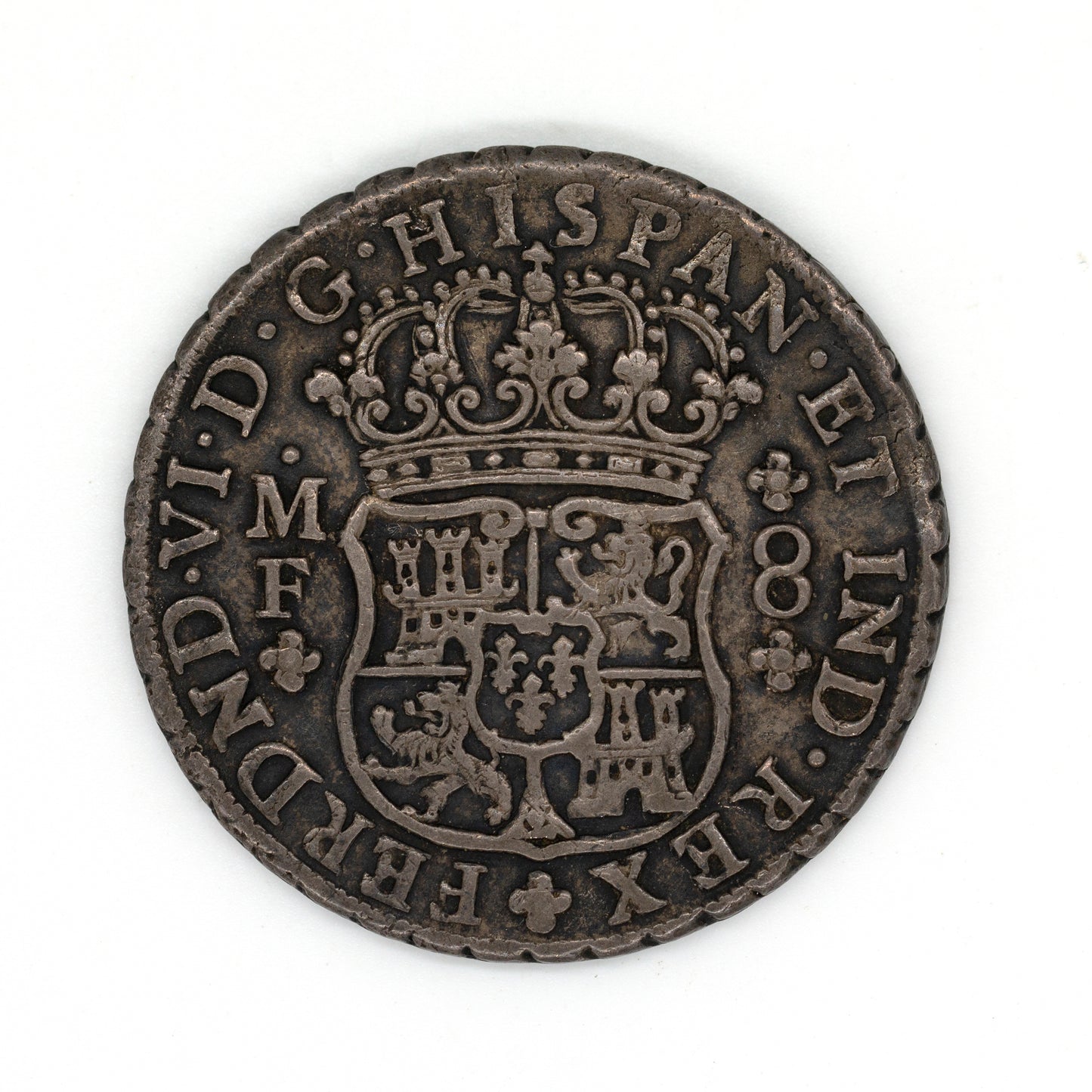 Spanish Colonial 1750 Mo MF 8 Reales Ferdinand VI