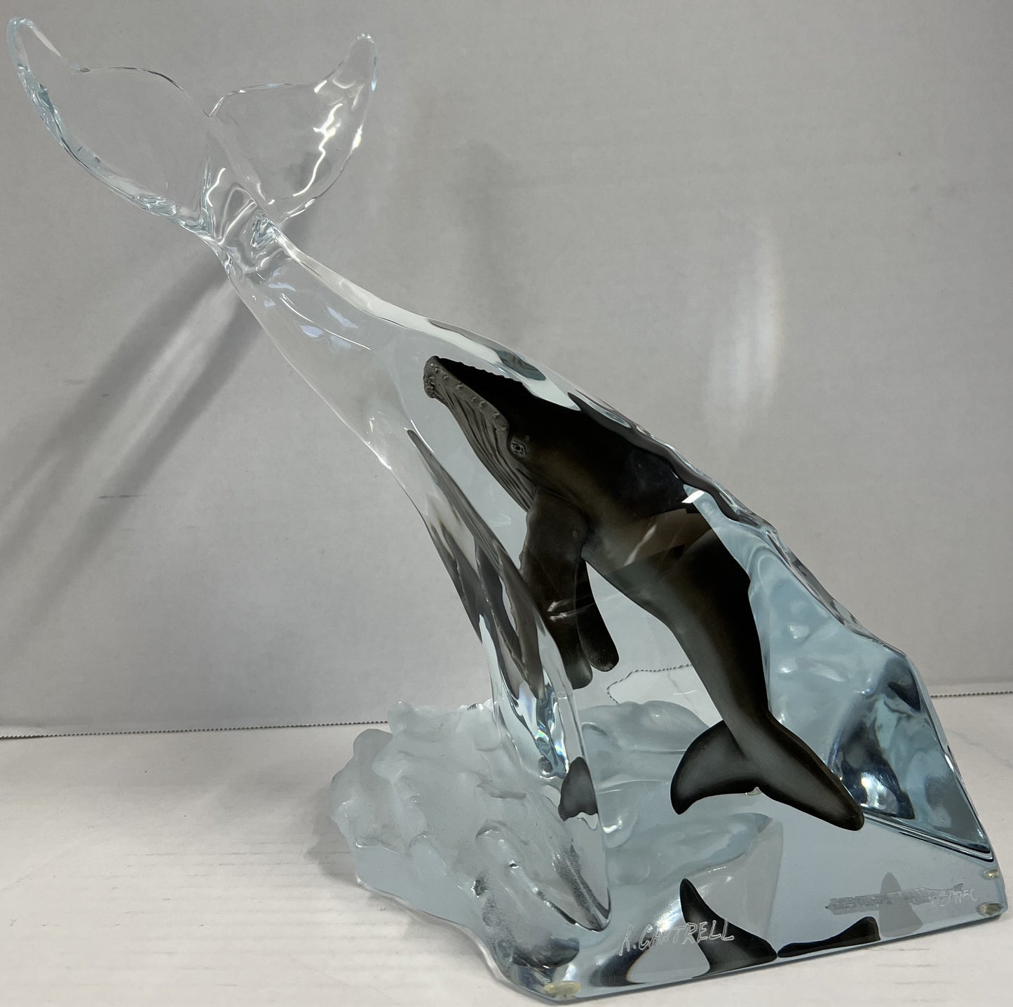 Kitty Cantrell Humpback Calling Mixed Media Sculpture