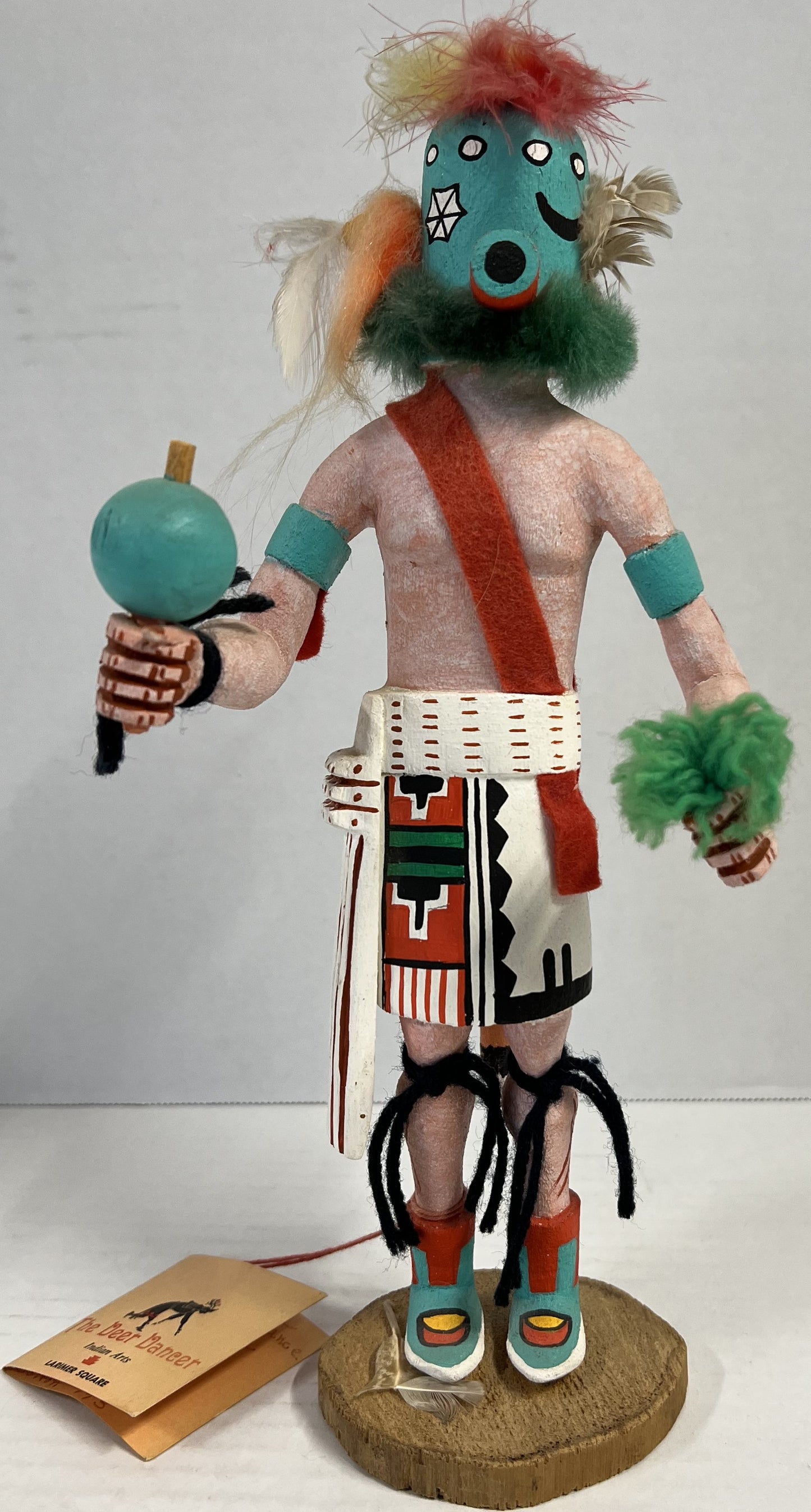 Vintage Style Hopi Carved Mormon Tea Traditional Kachina Doll