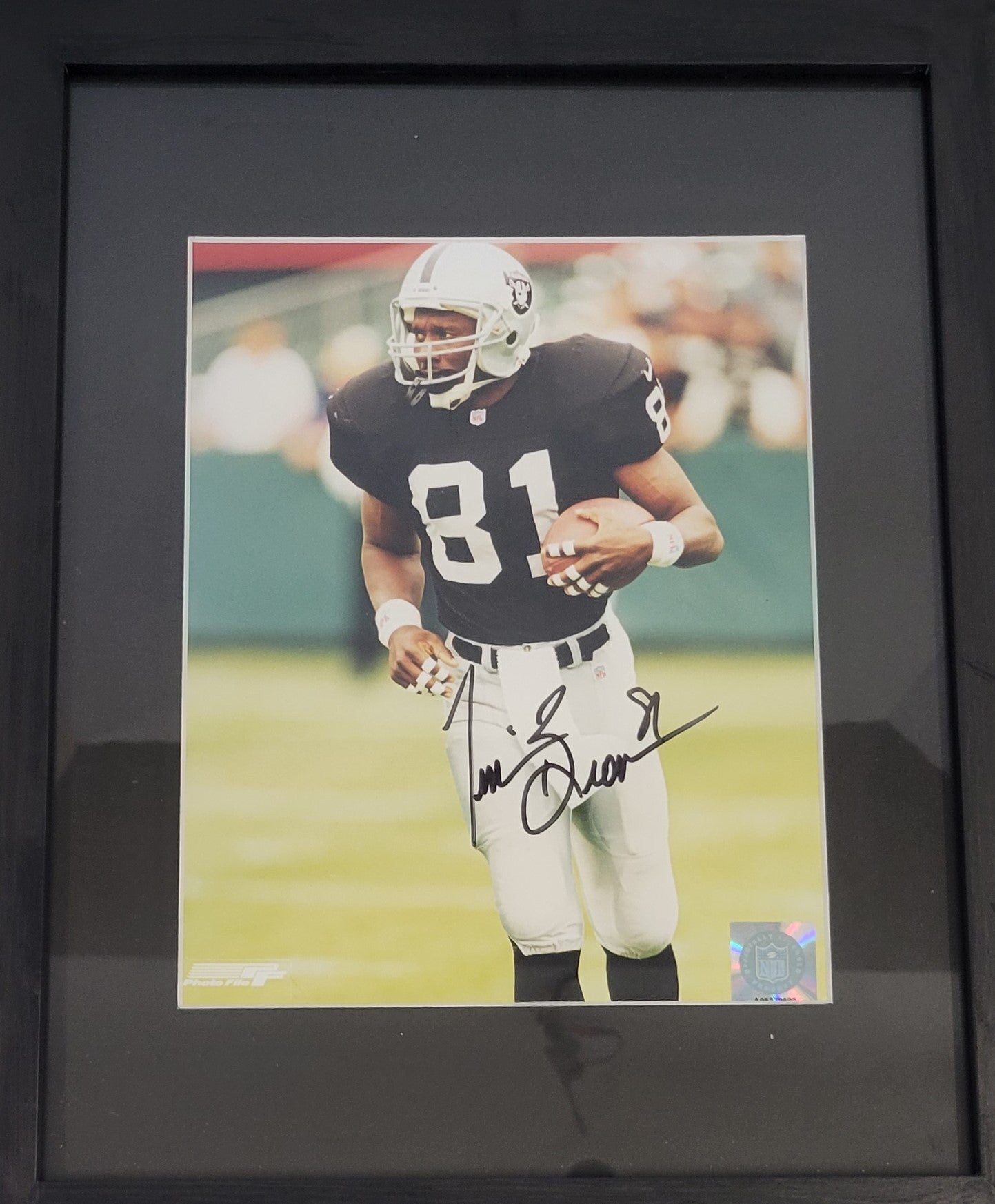 Tim Brown Oakland #81 Signed NFL Framed Photo