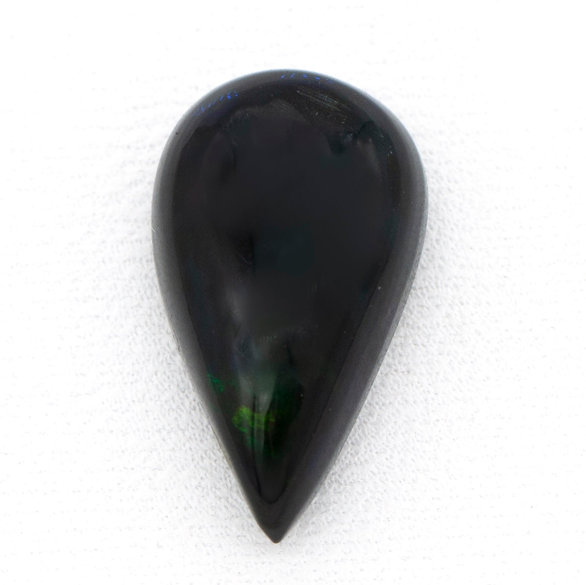 3.70ct Blue Nile Black Opal Pear Cabochon Loose Stone